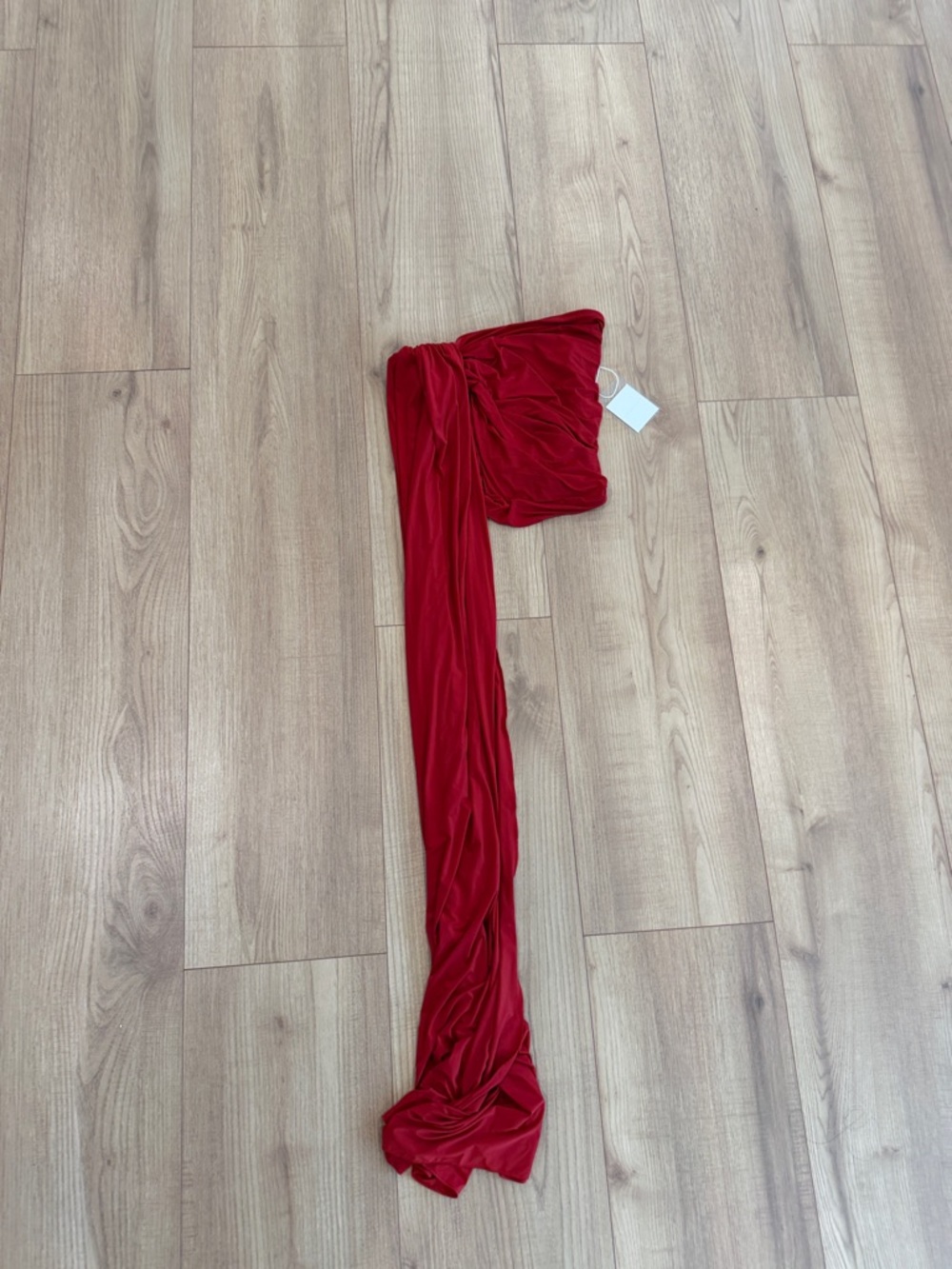 naked wardrobe Red Velvet Mini Skirt